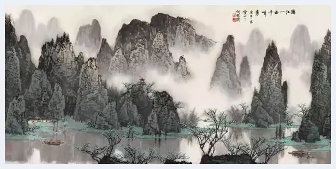 白雪石绘画作品《桂林山水》欣赏（100幅） | 书画知识