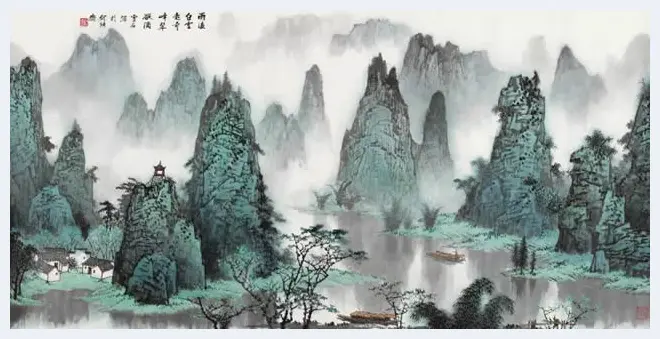 白雪石绘画作品《桂林山水》欣赏（100幅） | 书画知识