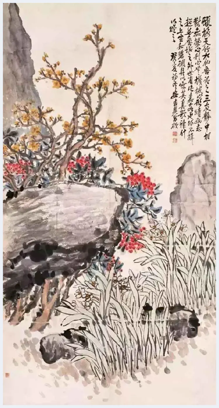 吴昌硕笔下的水仙，淡雅又清香四溢 | 书画科普
