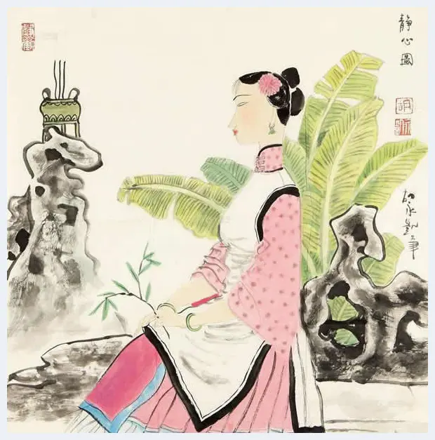 胡永凯作品欣赏-美人依旧 | 书画科普