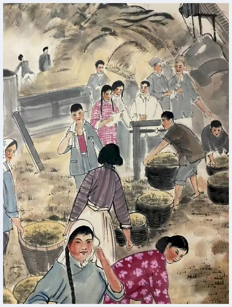 陆俨少人物画《好时节》，首度面世 | 国画作品