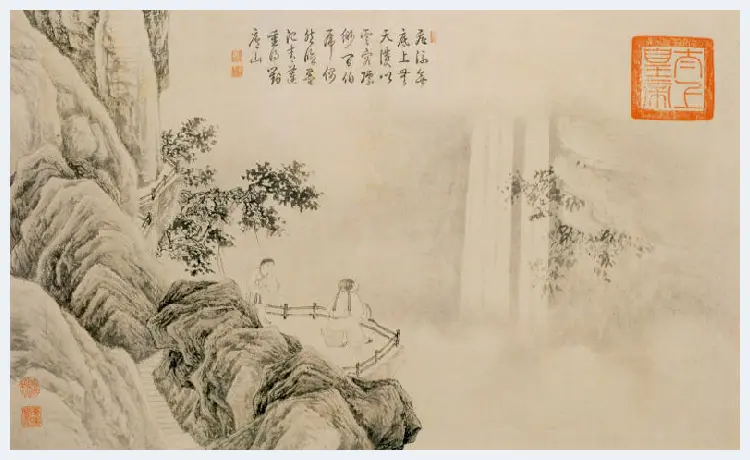 唐寅山水人物画（高清大图） | 著名国画图片