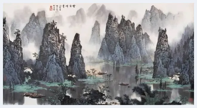 白雪石绘画作品《桂林山水》欣赏（100幅） | 书画知识