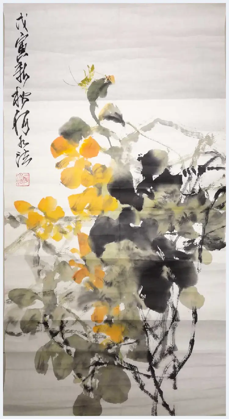 何水法国画作品《花卉》 | 国画欣赏