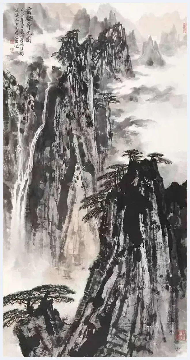 傅抱石等金陵五大家山水画作品欣赏 | 书画百科