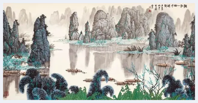 白雪石绘画作品《桂林山水》欣赏（100幅） | 书画知识