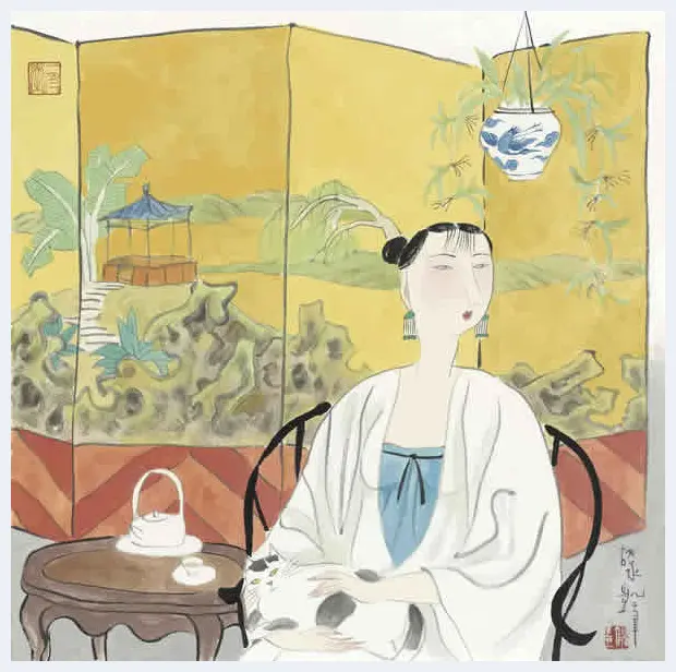 胡永凯作品欣赏-美人依旧 | 书画科普