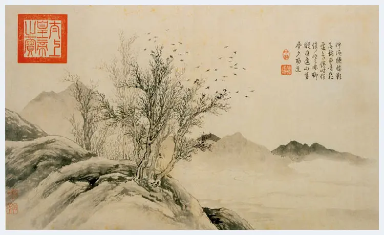 唐寅山水人物画（高清大图） | 著名国画图片