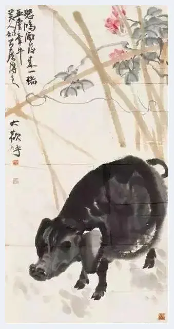 徐悲鸿画猪，难得一见 | 书画百科