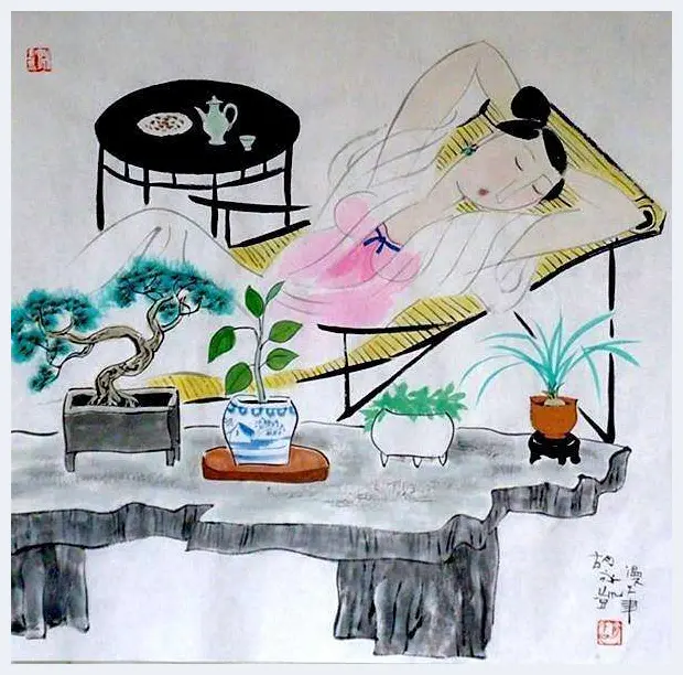 胡永凯作品欣赏-美人依旧 | 书画科普