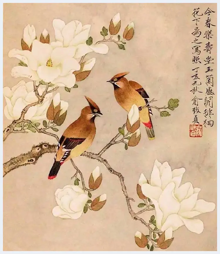 刘力上与俞致贞工笔花鸟画赏析 | 书画常识