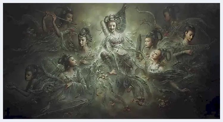 曾浩油画作品《莲花观音》 | 油画赏析