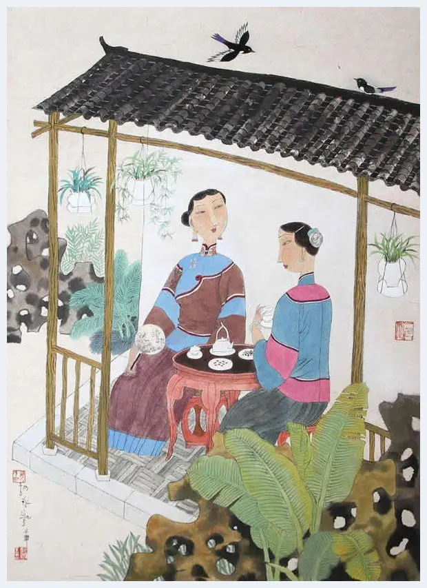 胡永凯作品欣赏-美人依旧 | 书画科普