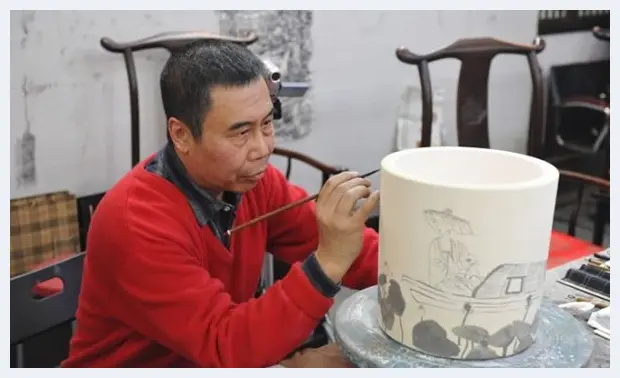 胡永凯重彩画作《采莲曲》 | 国画图片