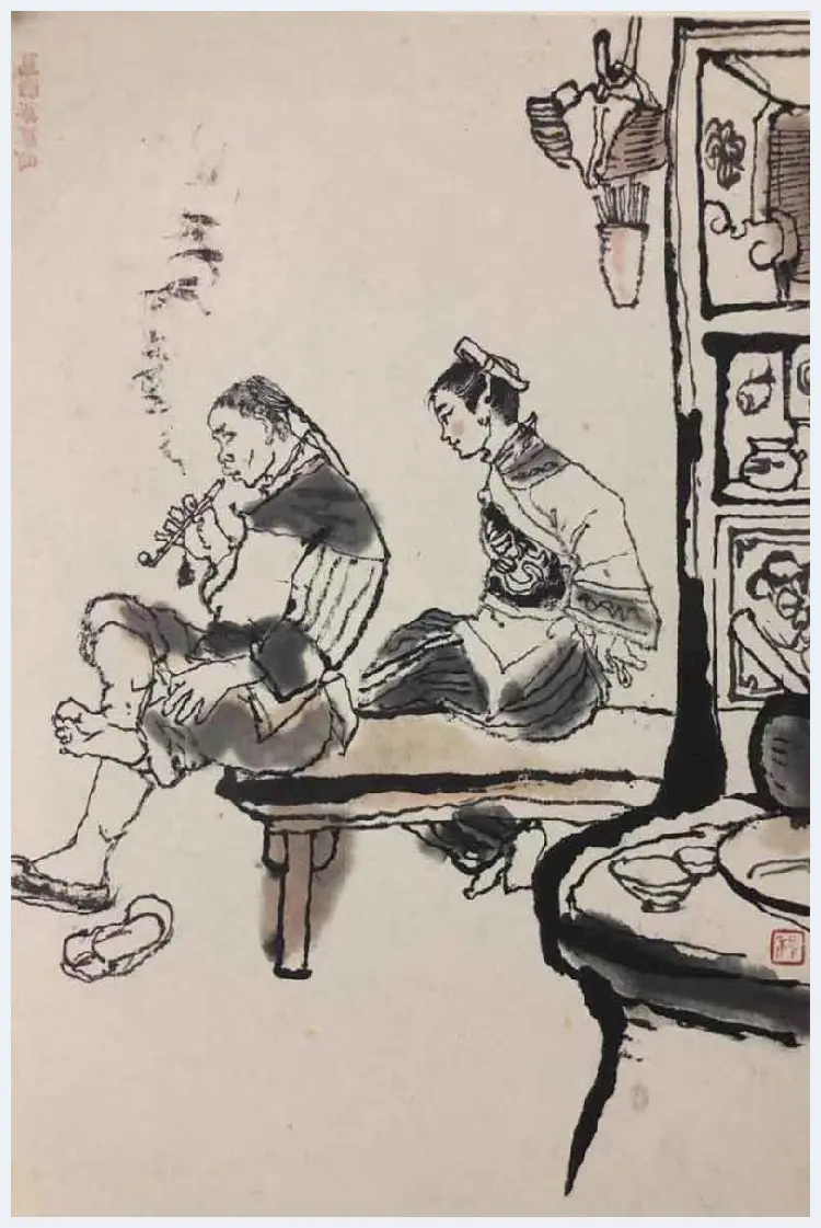 程十发绘《阿Q画传》首次回沪展出 | 书画常识