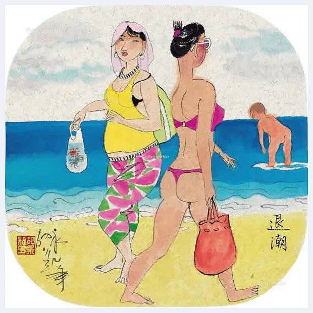 胡永凯作品欣赏-美人依旧 | 书画科普