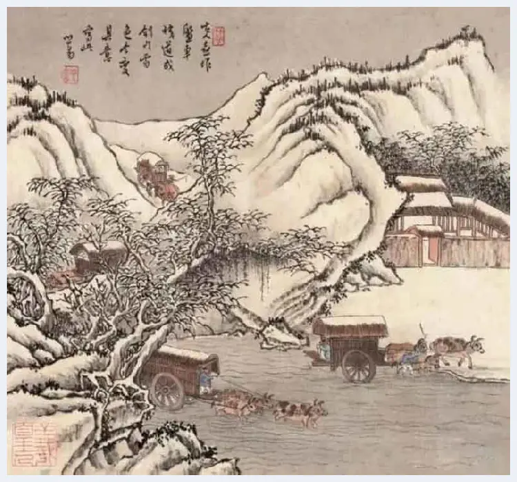 溥儒雪景山水作品欣赏 | 书画学堂