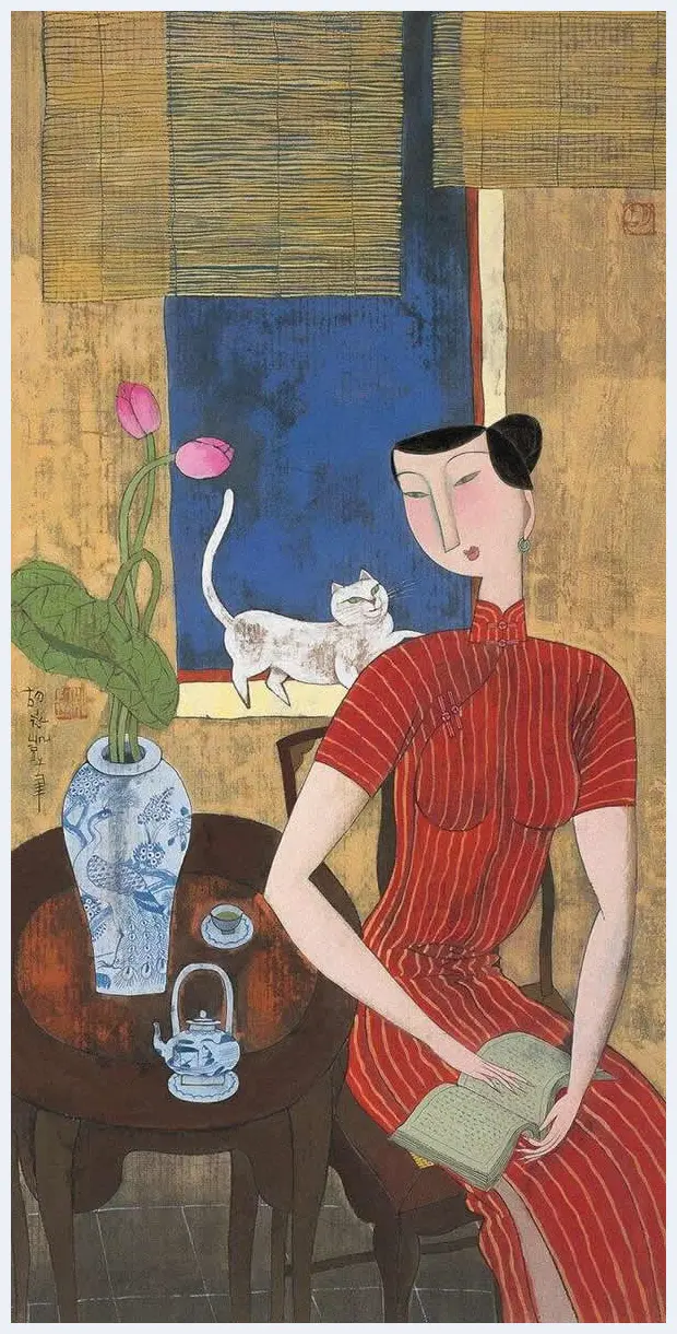 胡永凯作品欣赏-美人依旧 | 书画科普