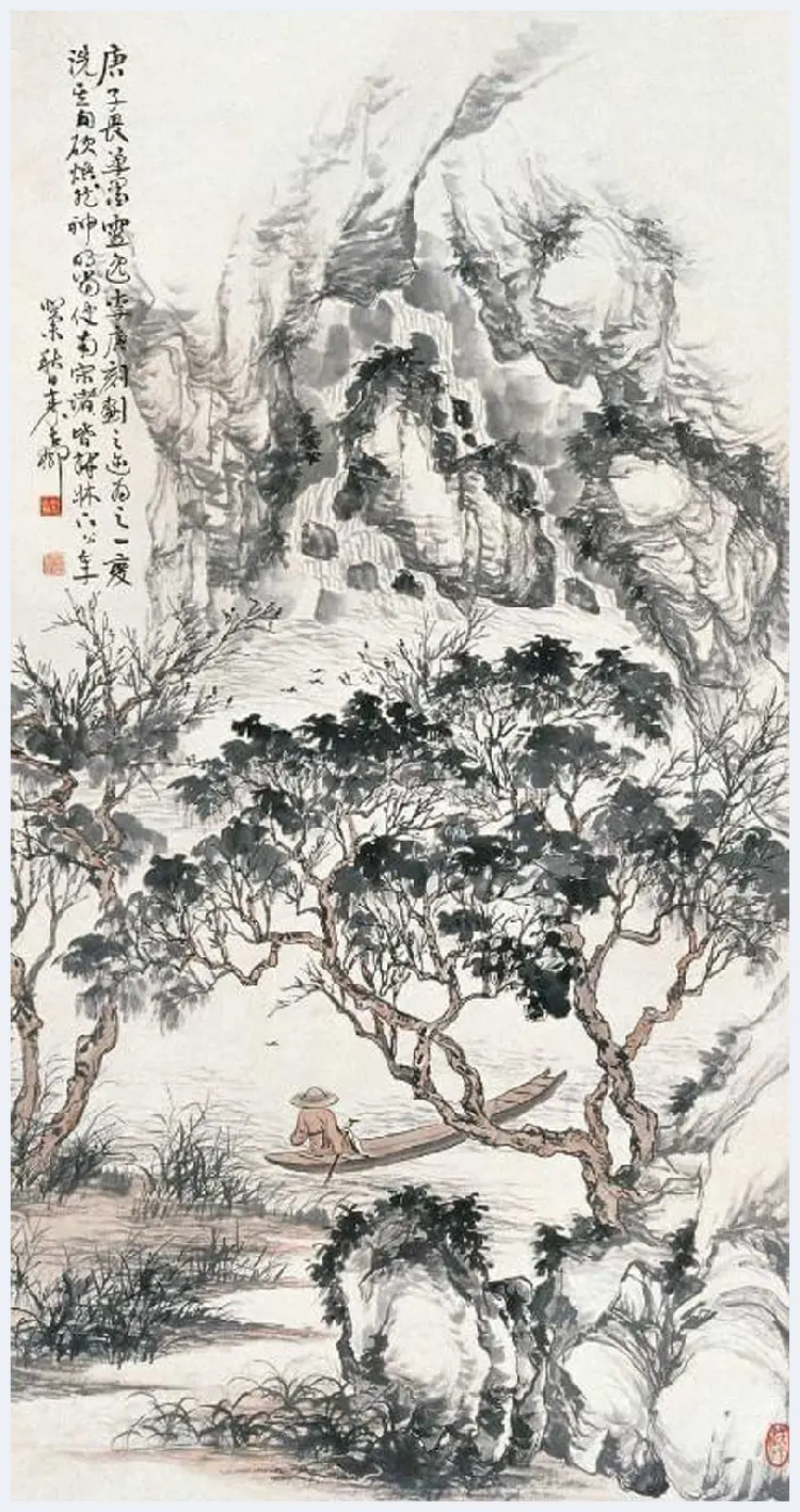 秦古柳山水画欣赏 | 书画百科