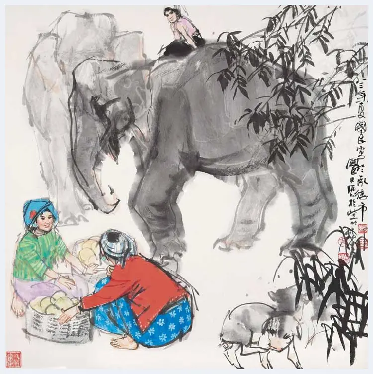 史国良画大象，吉祥如意 | 书画知识