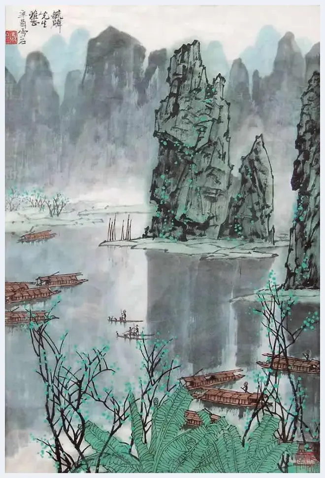 白雪石绘画作品《桂林山水》欣赏（100幅） | 书画知识