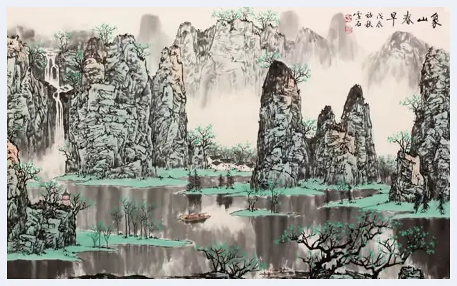 白雪石绘画作品《桂林山水》欣赏（100幅） | 书画知识