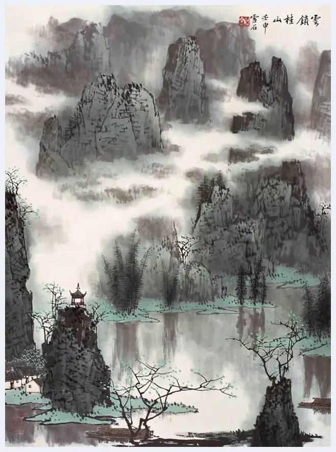 白雪石绘画作品《桂林山水》欣赏（100幅） | 书画知识