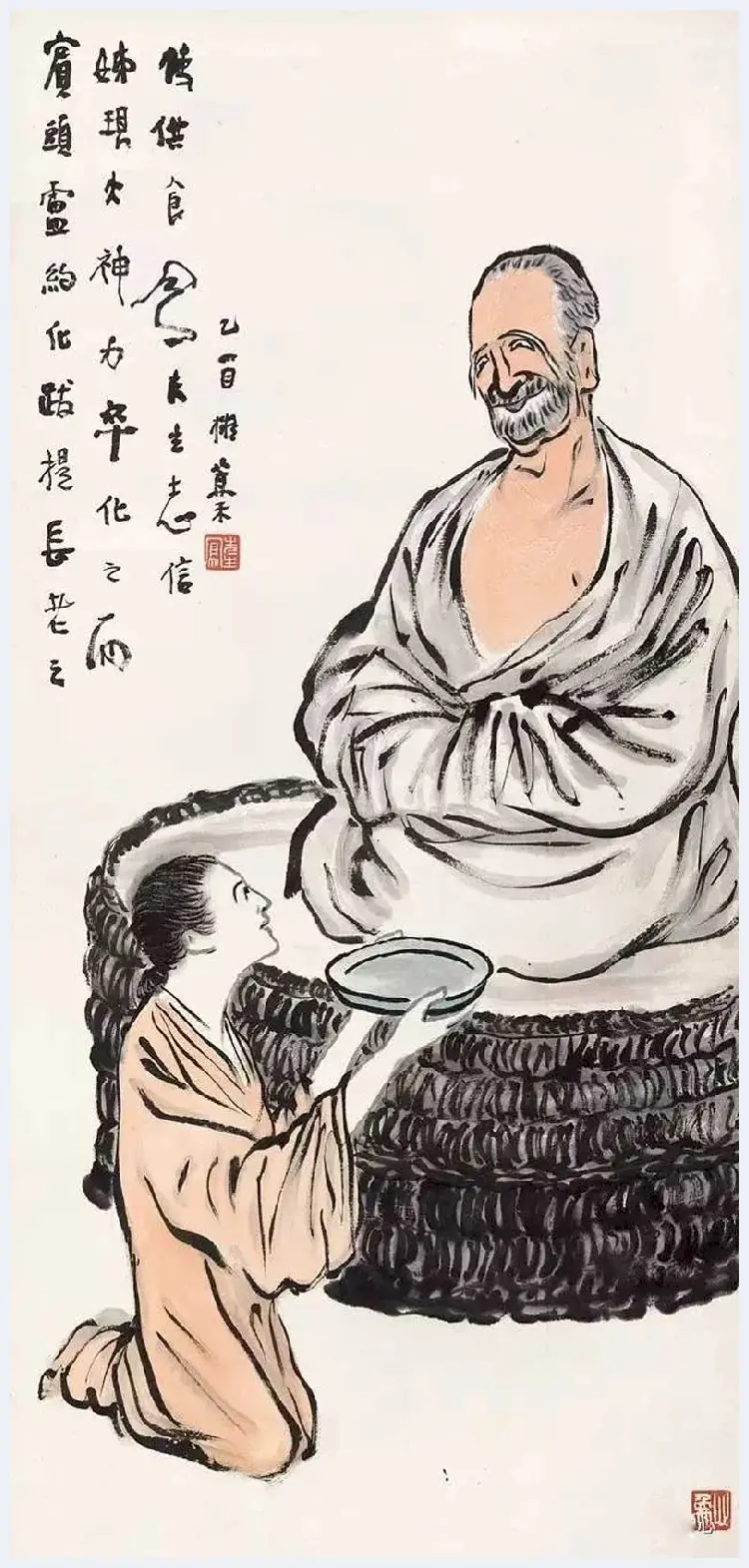 吕凤子人物画作品欣赏 | 书画资料