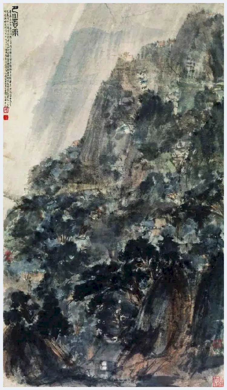 傅抱石等国画名家画里的「雨声」 | 书画常识