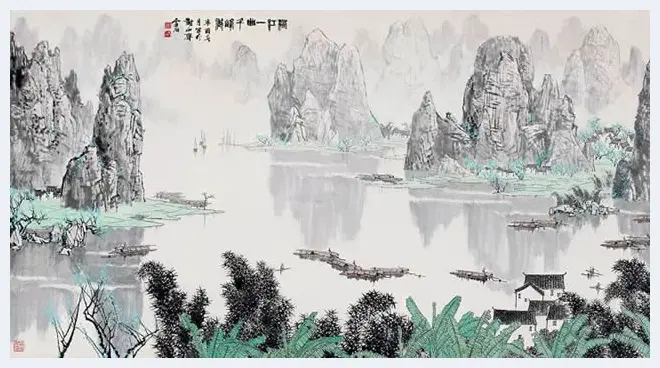 白雪石绘画作品《桂林山水》欣赏（100幅） | 书画知识