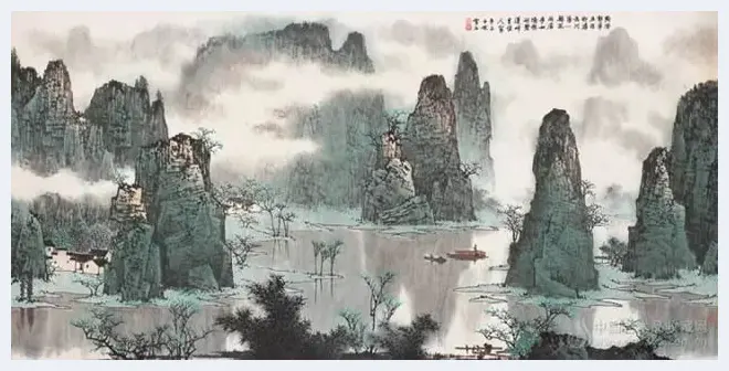 白雪石绘画作品《桂林山水》欣赏（100幅） | 书画知识