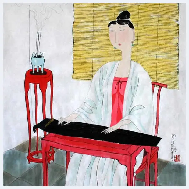 胡永凯作品欣赏-美人依旧 | 书画科普