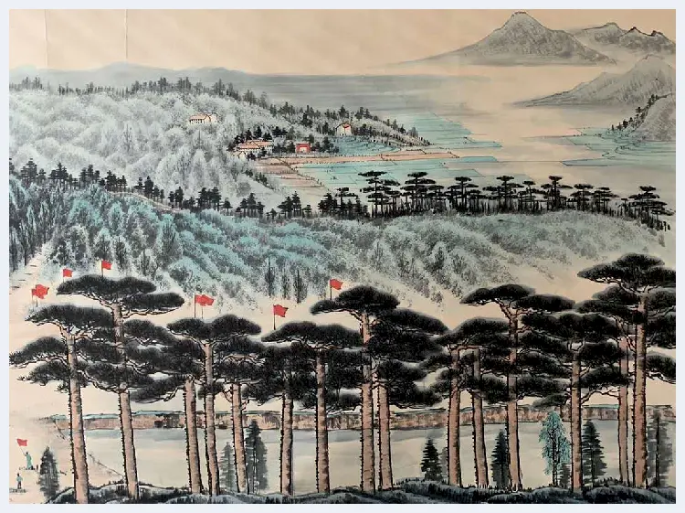 李可染巨制《韶山·毛主席旧居》，震撼首呈！ | 国画作品