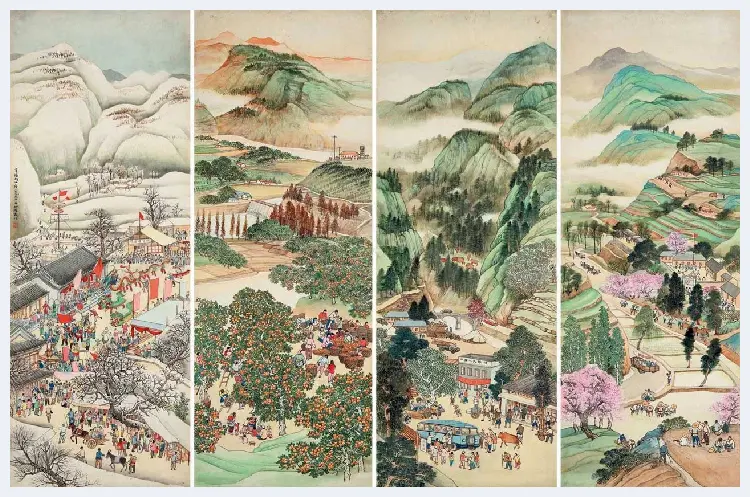 何海霞代表作《看山还看祖国山》 ，充满爱国情怀 | 国画欣赏