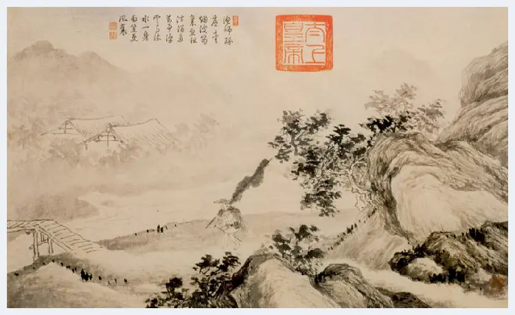 唐寅山水人物画（高清大图） | 著名国画图片