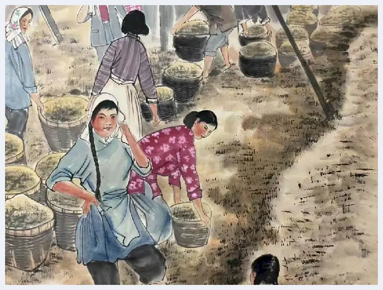 陆俨少人物画《好时节》，首度面世 | 国画作品