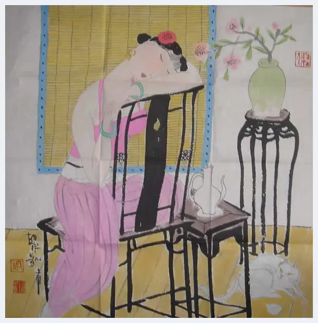 胡永凯作品欣赏-美人依旧 | 书画科普