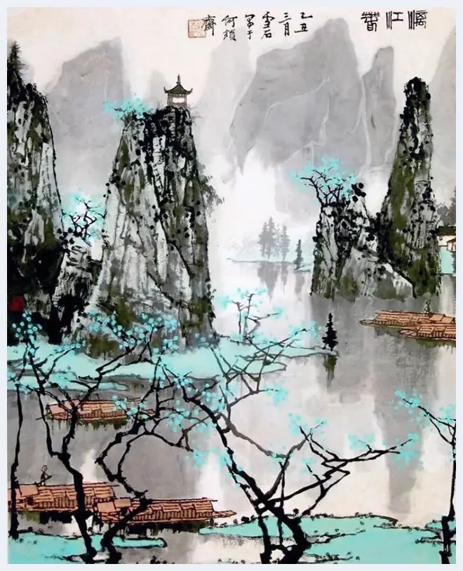 白雪石绘画作品《桂林山水》欣赏（100幅） | 书画知识