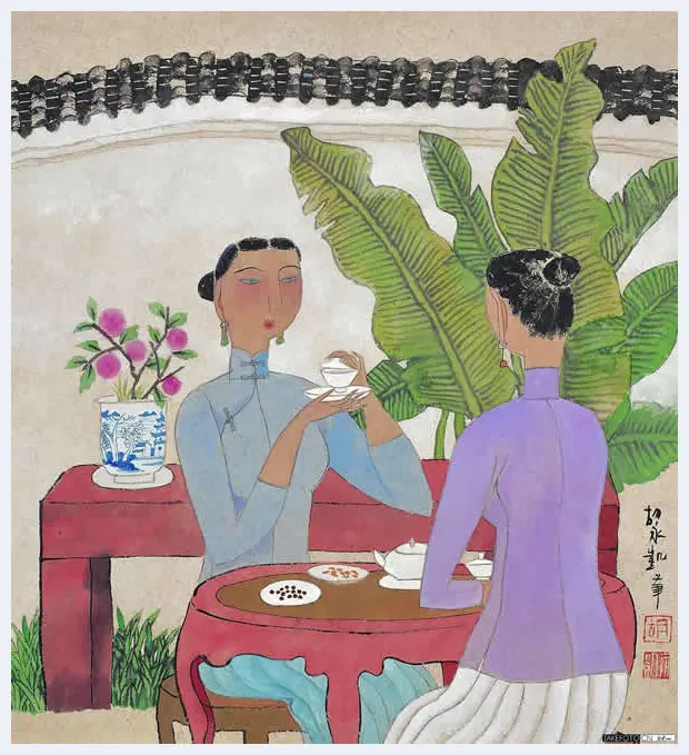 胡永凯作品欣赏-美人依旧 | 书画科普