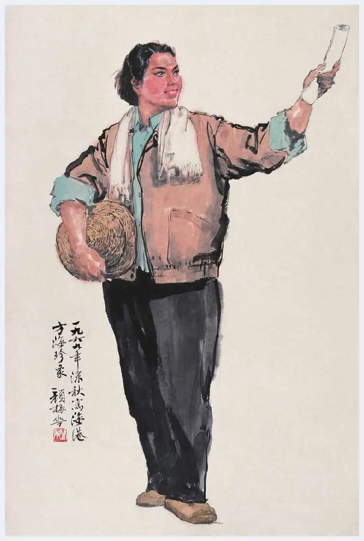 颜梅华文革样板戏人物画作品欣赏 | 书画常识