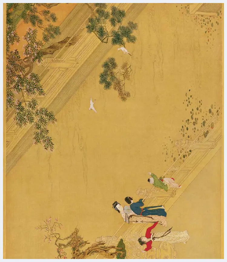 仇英《汉宫春晓》 ，重彩仕女第一长卷 | 传世国画赏析