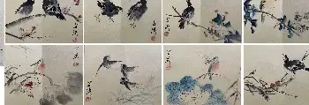 国画赏析 | 王雪涛《花鸟册页》晚年精品！