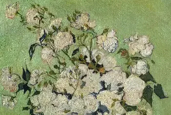 世界名画作品 | 梵高《瓶中薔薇》欣赏