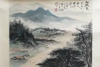 国画欣赏 | 黎雄才《唐人诗意图》典型的黎家山水！