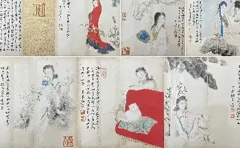 国画作品 | 张大千《仕女册页》铭心极品