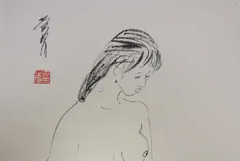 国画图片 | 黄胄人物速写册页，出神入化